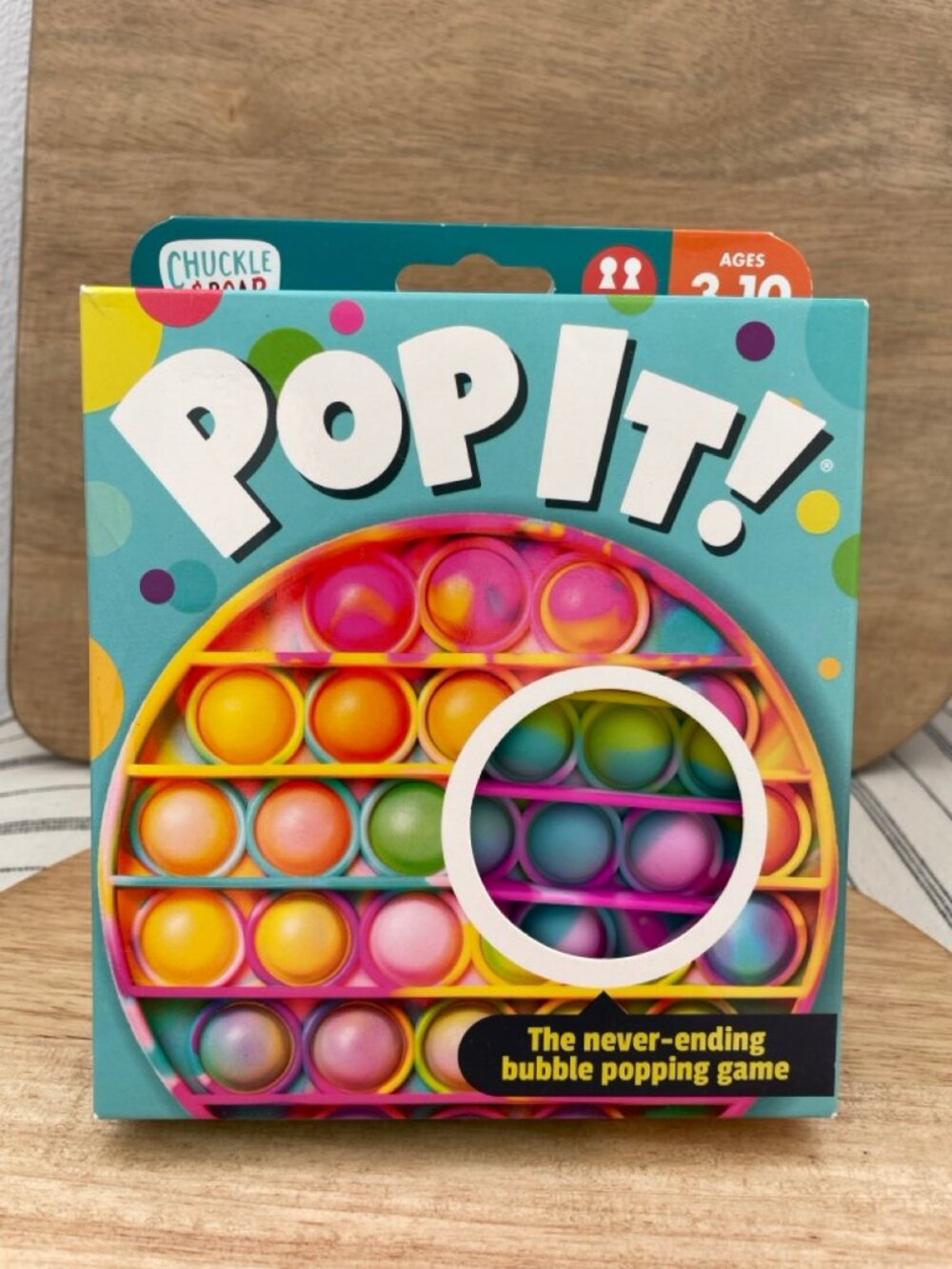 SALE! NWT Chuckle & Roar Pop It Bubble Popping Game Tie Dye Fidget Toy
